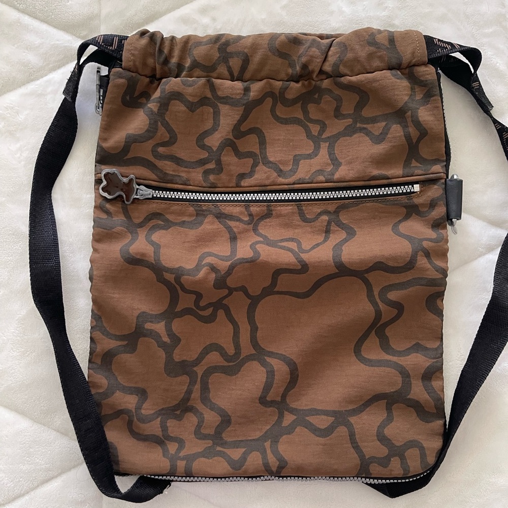 Tous Brown Patterned Backpack